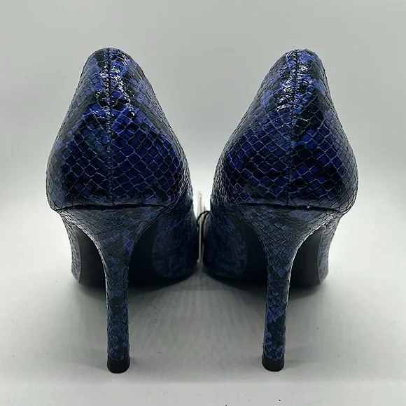 Zara NWT Sexy Blue Snakeskin Print Stiletto Heels Shoes **Size 38/US 7.5**🔥🔥 - Picture 5 of 7